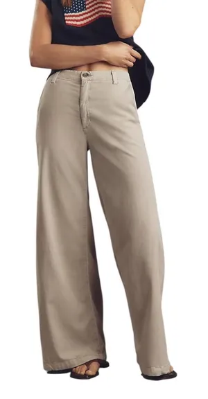 AG Caden Wide-Leg Pants Taupe 28 NWT thumbnail 1