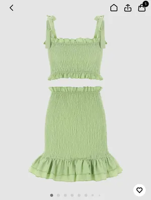 Cider Green Mini Skirt Set thumbnail 2