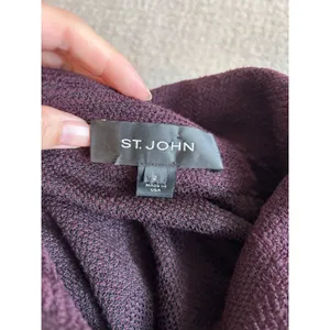 St. John‎ Collection Lurex Blend Portrait Collar Swing Jacket Sz 2 Quiet Luxury thumbnail 2