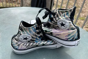 Colorful Zebra Print Chuck Taylor All Stars thumbnail 5