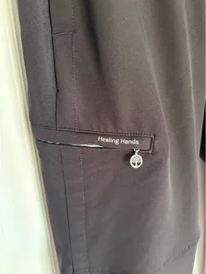 Healing Hands Scrub Pants Jogger Black thumbnail 3