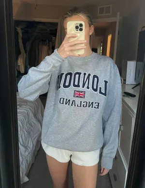 London Crewneck Gray Size L thumbnail 1