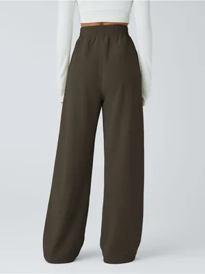 Halara Corduroy Pants XS High Waisted Straight Leg Stretch Brown Casual NWT thumbnail 2