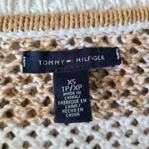 Tommy Hilfiger Knit‎ Crochet Striped Top Size XS thumbnail 3