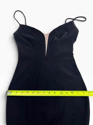 Betsy & Adam Black evening gown thumbnail 10