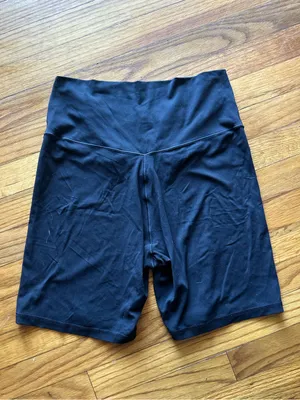 OFFLINE by Aerie Real Me Crossover High Waist Bike Shorts Black XL thumbnail 3