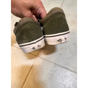 Vans Ward Low‎ Top Olive Green Suede Canvas Sneakers Womens 7 500714 thumbnail 5