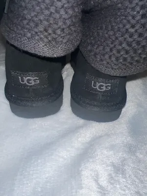 UGG Australia Women's Shaina Black Knit Cuff Ankle Boot thumbnail 6