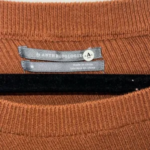 Anthropologie Vanessa Knit Poncho Sweater Rust‎ Medium Cozy Boho EUC thumbnail 5