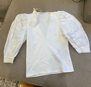 Zara puff sleeve blouse thumbnail 1