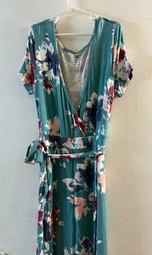 SO Teal Floral Maxi Dress‎ Size XS thumbnail 1
