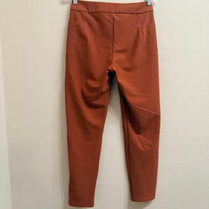 Athleta Stellar Skinny Trouser Size 6 Ancient Mahogany Zip Pockets Luxe Fabric thumbnail 2