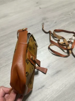 Women's Brown Monogram Crossbody Backpack thumbnail 6