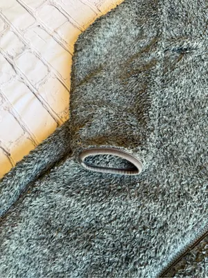 Uniqlo Fuzzy Fleece Full Zip Jacket Green Grey Mens Large Fall Outdoor Hiking thumbnail 4