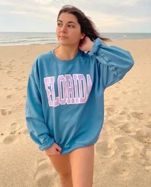 florida crewneck Blue Size L thumbnail 4