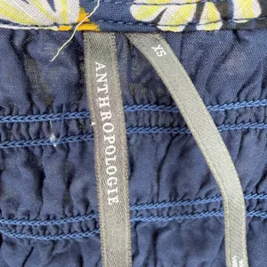 Anthropologie Daisy Midi Dress Women XS Navy Tiered Boho Romantic Cottagecore thumbnail 5