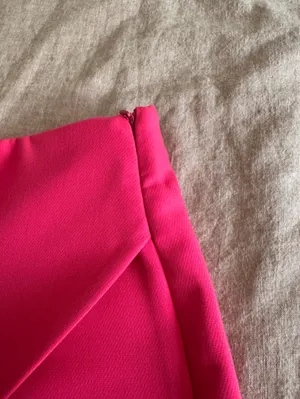 Zara Hot Pink Mini Skort Size Small thumbnail 4