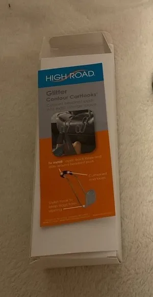 Silver Glitter Car Purse Hanger thumbnail 1