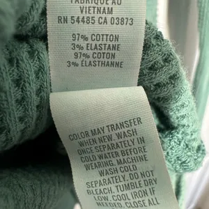OFFLINE By Aerie Wow! Waffle Henley T-Shirt Long Sleeve Thumbholes Green Small thumbnail 4