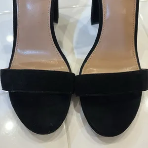Steve Madden Carrson Block heels Black Suede thumbnail 7