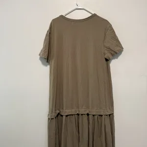 Free People Free-Est Herron Drop-Waist Oversized Maxi Dress in Tan Size XS thumbnail 5