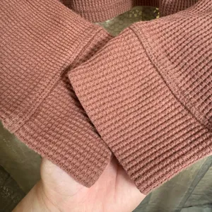 Abercrombie & Fitch‎ Cozy Waffle Sweater Cowl Neck Burnt Orange Large thumbnail 6