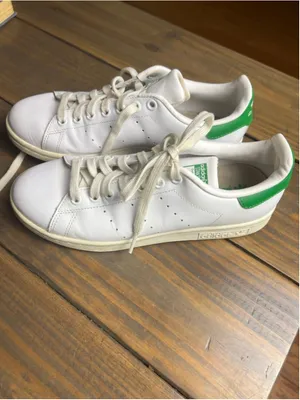 Adidas Stan Smith Womens Size 7 White Green Leather Sneakers B24105 thumbnail 5