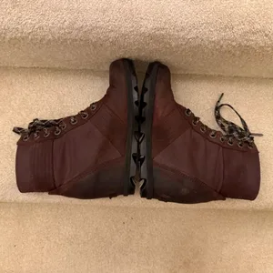 Sorel Arctic Wedge II Waterproof Lace Up Boots Redwood Brown Womens Leather thumbnail 5