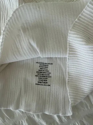 Francesca's White Lace Ribbed Tank thumbnail 5