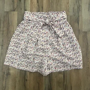 ZARA Printed High Waisted Paper Bag Shorts thumbnail 7