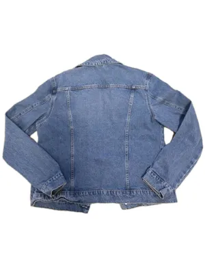 Hudson Jeans Denim Trucker Jacket Size Large XLarge Button Up Y2K Jean Western Fall thumbnail 3