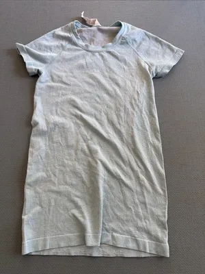 lululemon athletica Light Blue Short Sleeve Tee Dress thumbnail 1