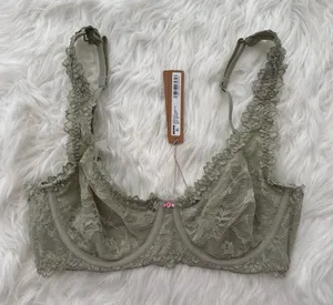 Skims Stretch Lace Unlined Full Coverage Bra Talc Multi Size 34B thumbnail 1