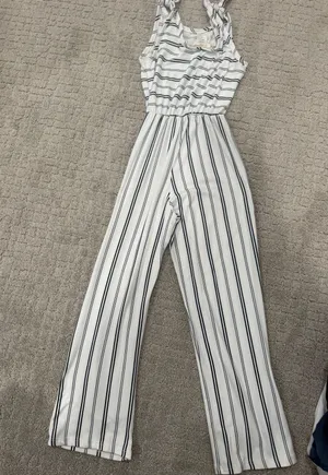 White And Black Romper thumbnail 2