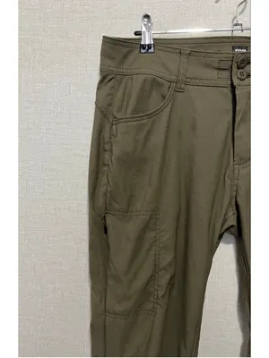 prAna Olive Green Straight Fit Stretchy Outdoors Hiking Utility Pants thumbnail 2