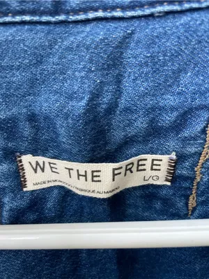 We The Free Blue Denim Top thumbnail 2