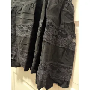 Zara Trafaluc Black Lace Maxi Dress Boho V-Neck T-Strap‎ Sleeveless Small thumbnail 3
