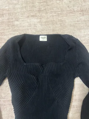Abercrombie & Fitch sweetheart neck long sleeve bodysuit size small thumbnail 3