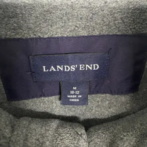 Lands End‎ Coat Womens Medium Blue Full Zip Outdoor Wind Check Nylon thumbnail 2