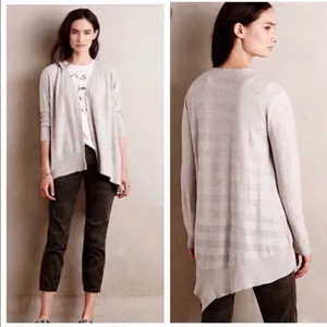 Anthropologie grey cardigan M thumbnail 2