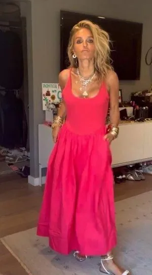 FREE PEOPLE Dylan Midi Dress in Pink Size X-Small thumbnail 15