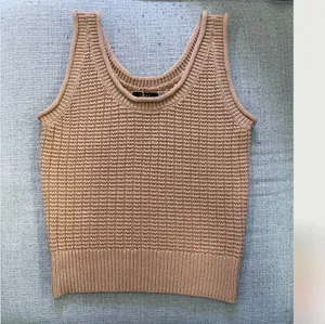 Quince Cotton Knit Vest Camel thumbnail 3