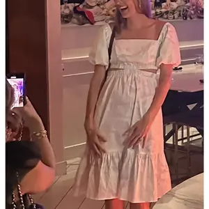 Louna White Prairie Midi Dress XL Cottagecore Cotton Cutout Vacation Party $355 thumbnail 7