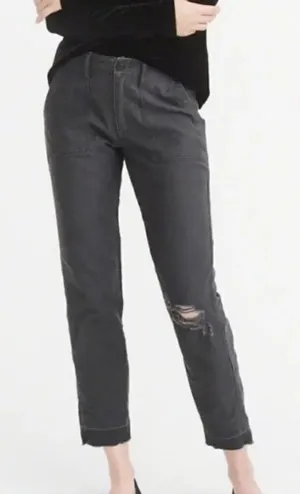 Abercrombie Ames Low Rise Slim Boyfriend Utility Jean thumbnail 1
