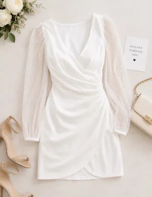 ASOS White Size 6 Bride to Be, Rehearsal Dinner, Graduation Outfit dress thumbnail 1