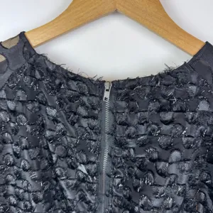 NWT W118 by Walter Baker Prya Dress Size XS Black‎ Polka Dot Puff Sleeve Party thumbnail 3
