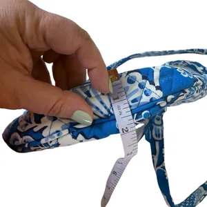 Vera Bradley Lizzy Crossbody Shoulder Bag Blue Lagoon Retired‎ Quilted thumbnail 12