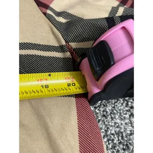 Lildy beige black burgundy plaid long-sleeve swing tunic dress With Pockets L-XL thumbnail 7