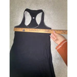 lululemon racer back tank black fitted workout 6 thumbnail 4