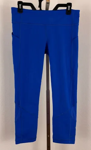 Lululemon cobalt blue cropped leggings thumbnail 1